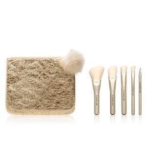 Mac snow ball brush set-gold